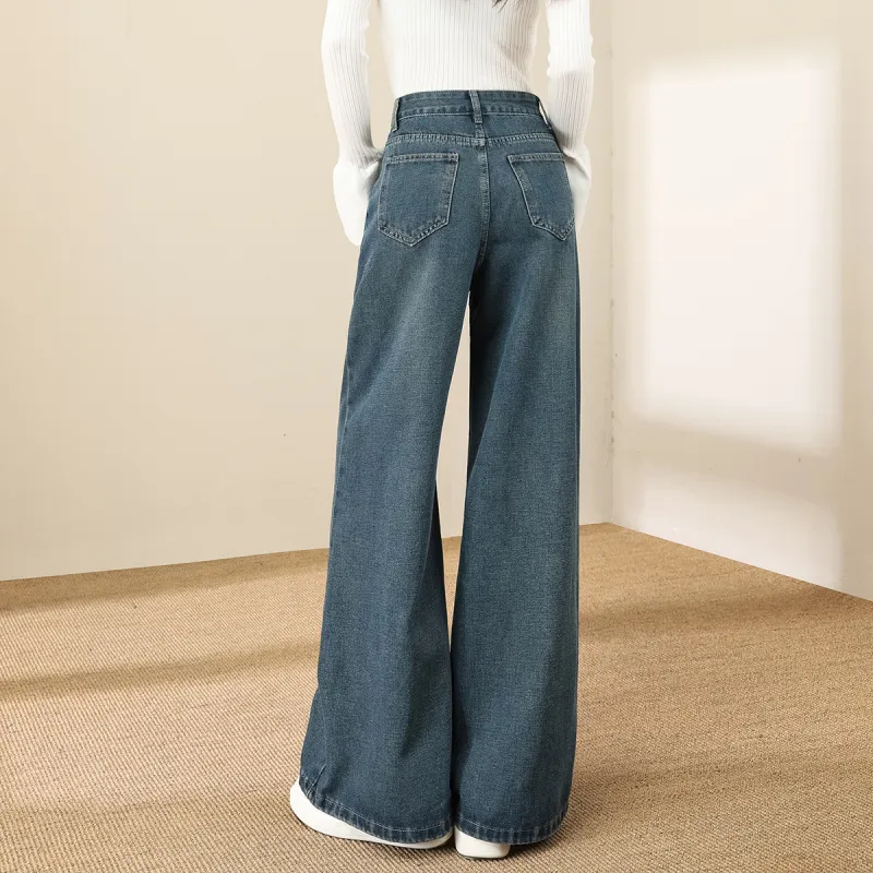 TERRE BLEUE Jeans Women's Dark Blue-1