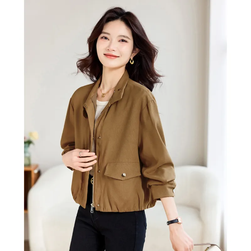 TERRE BLEUE Spring Fall Winter Jacket Loose Fit Women's-8