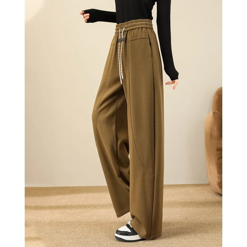 TERRE BLEUE Casual Pants Women's Mustard Green-5