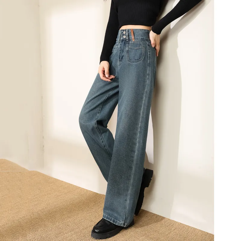 TERRE BLEUE Jeans Women's Dark Blue-4