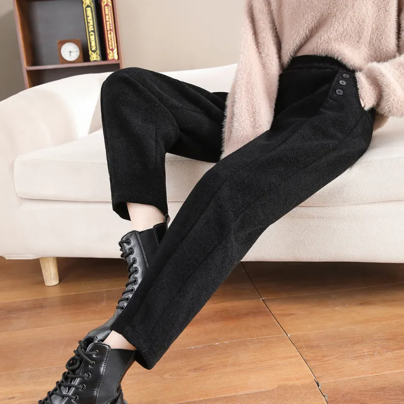 TERRE BLEUE Casual Pants Women's Black-3