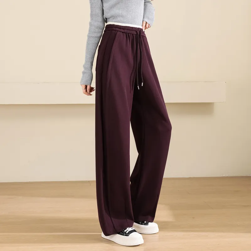 TERRE BLEUE Casual Pants Women's Dark Purple-4