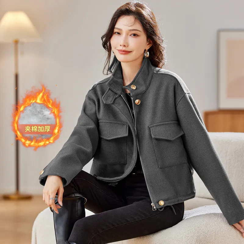 TERRE BLEUE Puffer Jacket Women's Gray-1