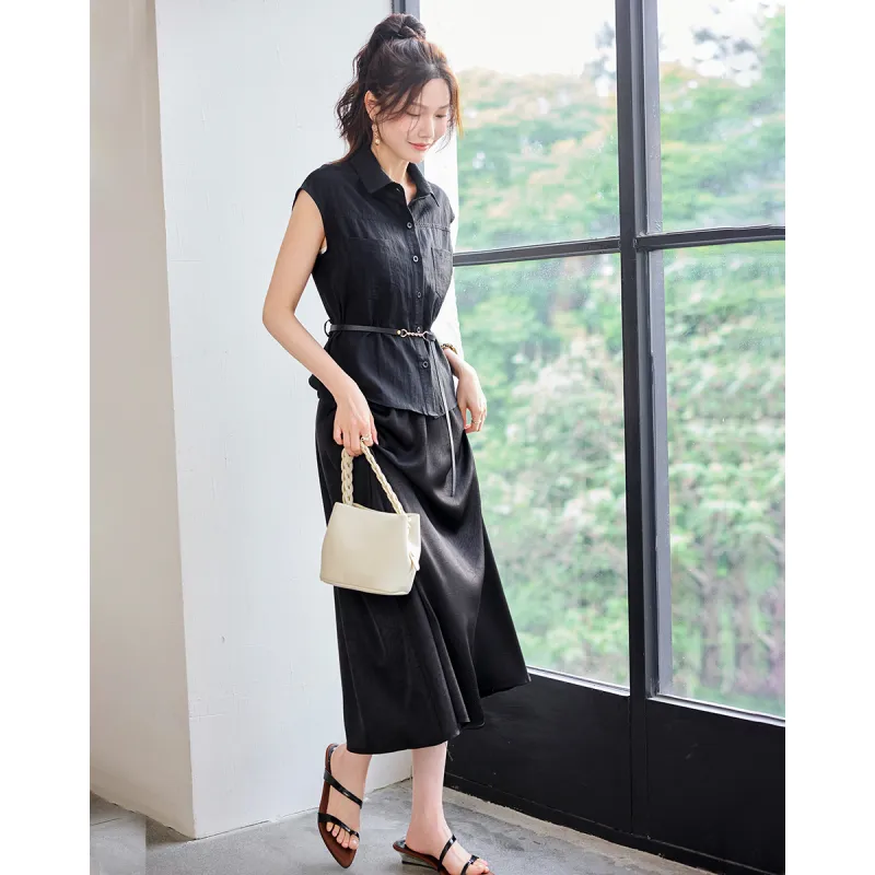 TERRE BLEUE Two Piece Skirt Sets Women's-3