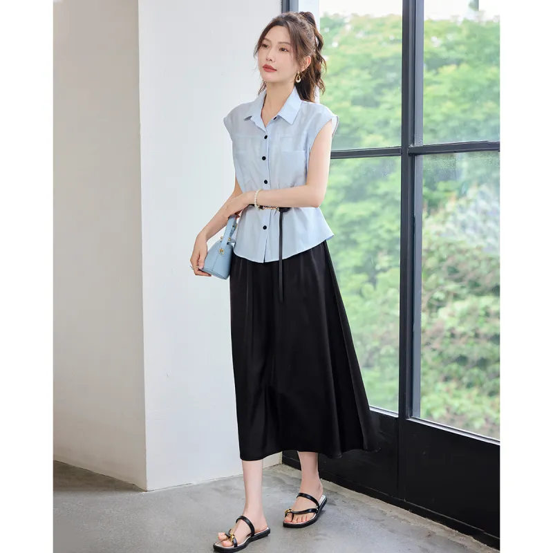 TERRE BLEUE Two Piece Skirt Sets Women's-6