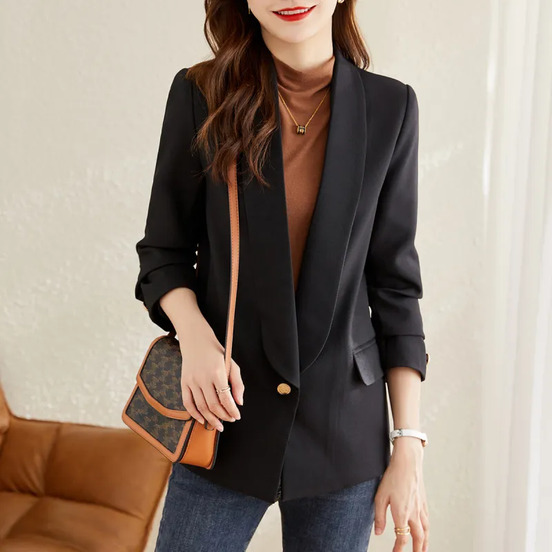 TERRE BLEUE Business Suit Women's Khaki-8