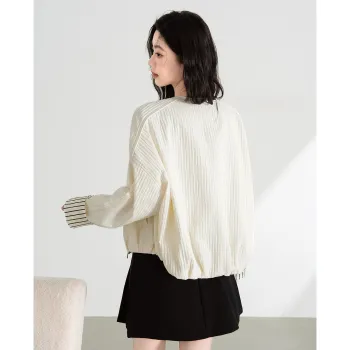 TERRE BLEUE Cropped Coat Women's