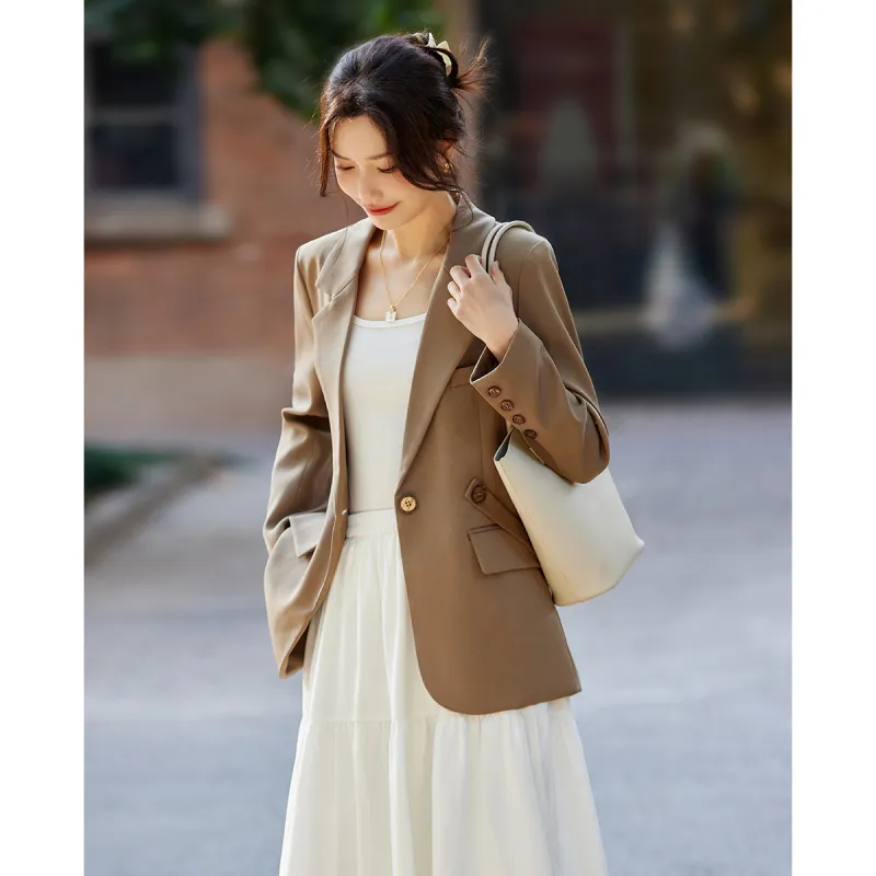 TERRE BLEUE Spring Fall Business Suit Loose Fit Women's-13