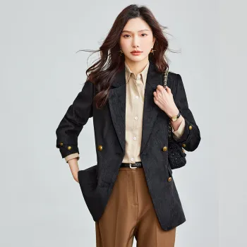 TERRE BLEUE Spring Fall Business Suit Loose Fit Women's