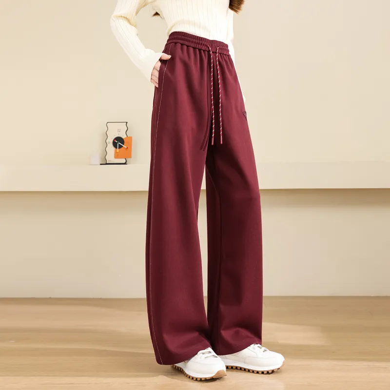 TERRE BLEUE Casual Pants Women's Burgundy-6