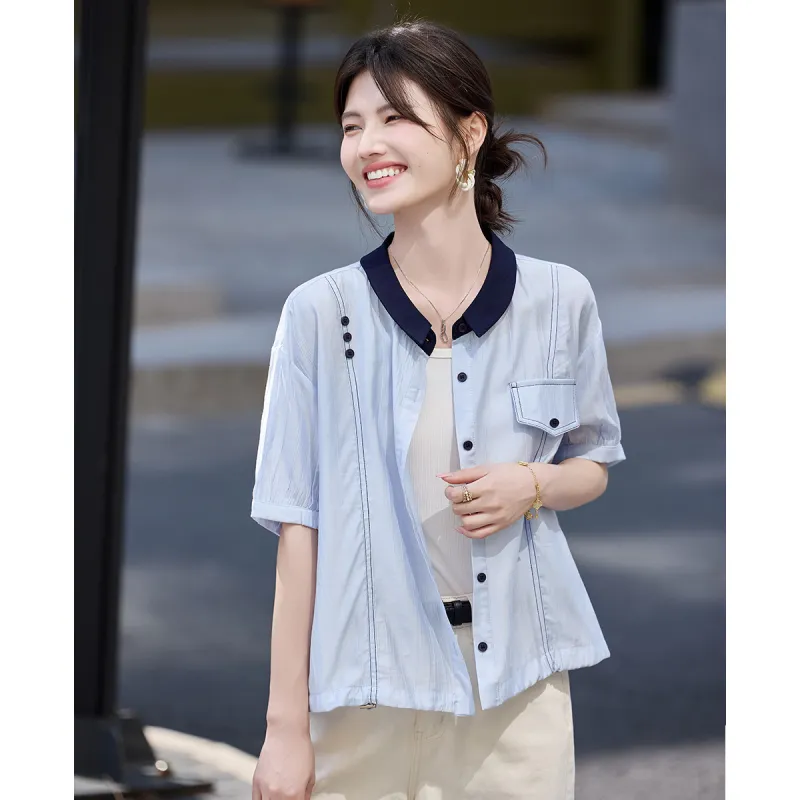 TERRE BLEUE Shirts Women's-7