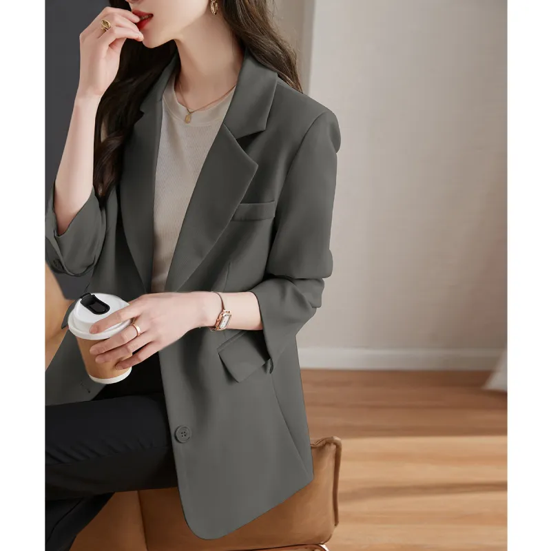 TERRE BLEUE Business Suit Women's Gray-3