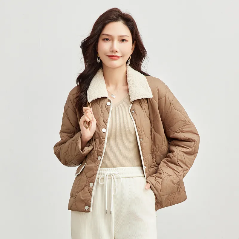 TERRE BLEUE Puffer Jacket Women's Khaki-4