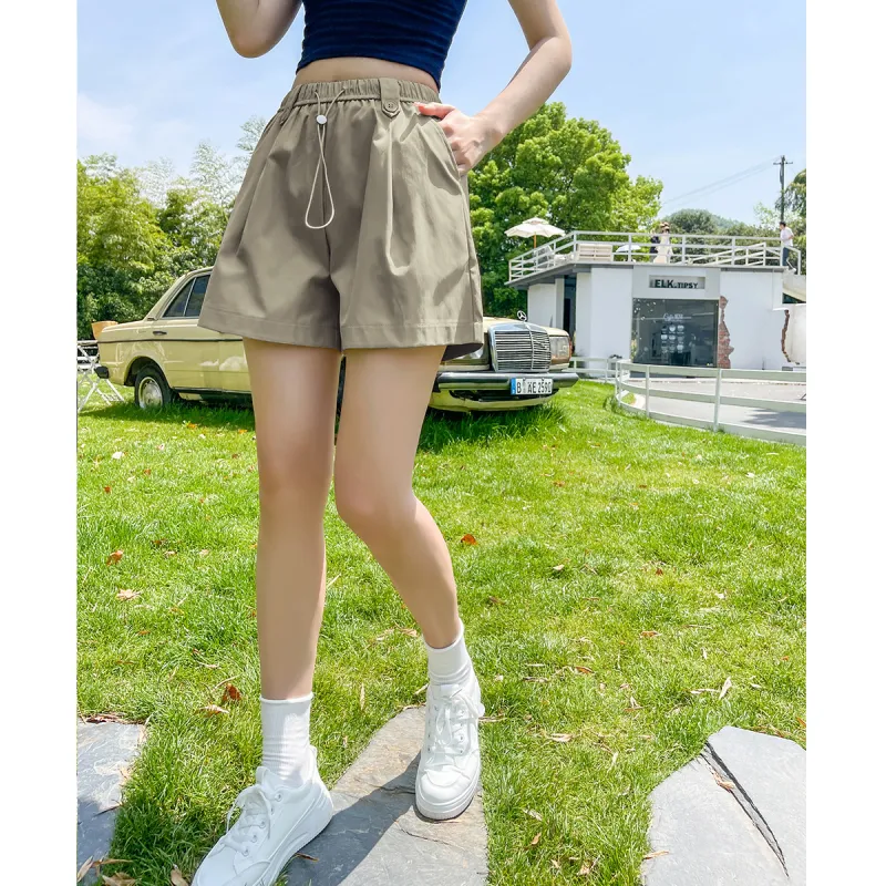 TERRE BLEUE Summer Casual Shorts Loose Fit Women's-10
