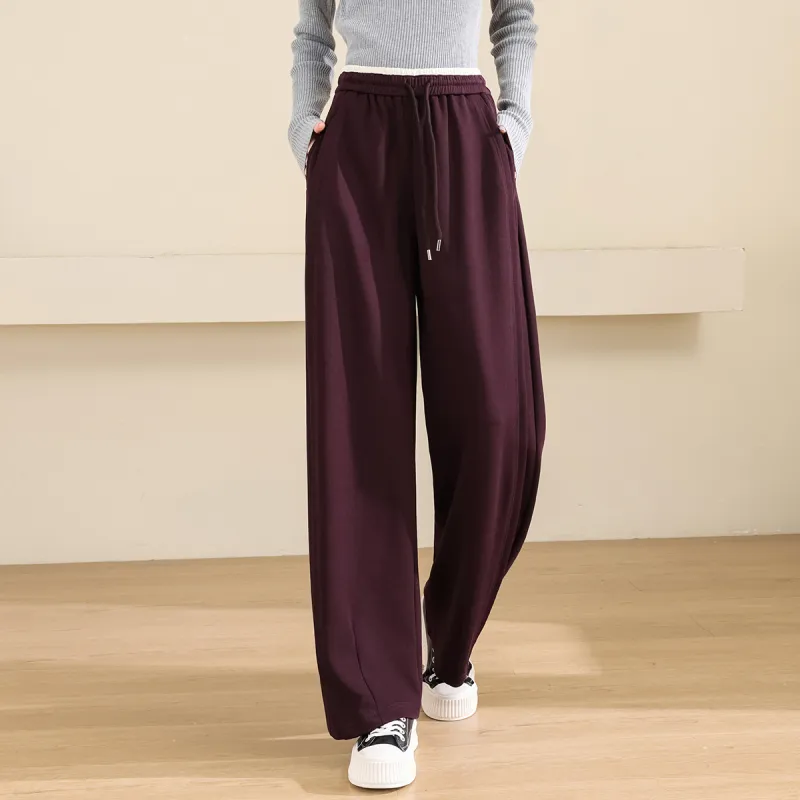 TERRE BLEUE Casual Pants Women's Dark Purple-2
