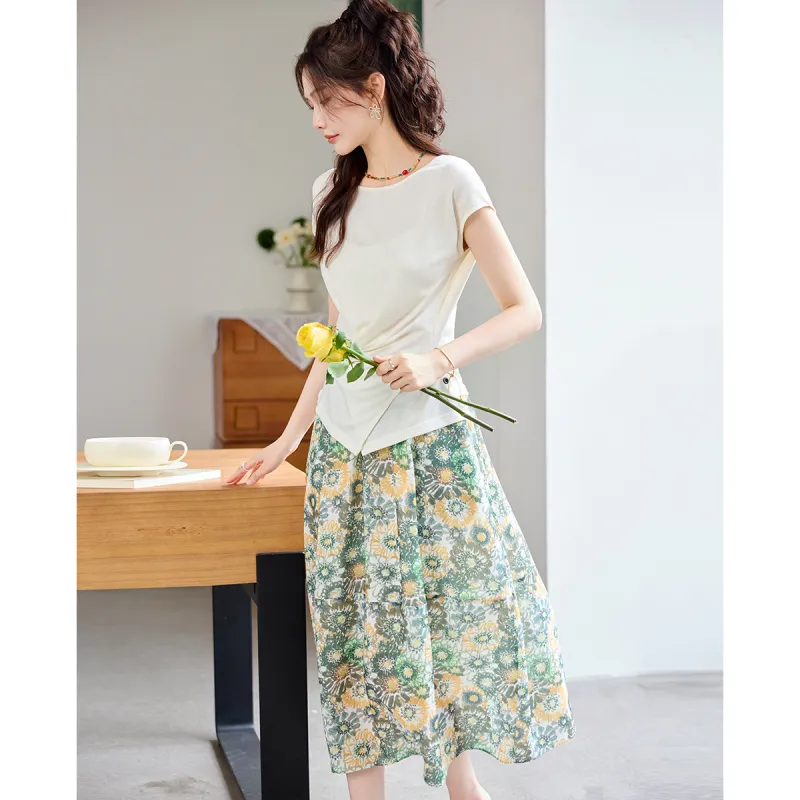 TERRE BLEUE Two Piece Skirt Sets Women's-8