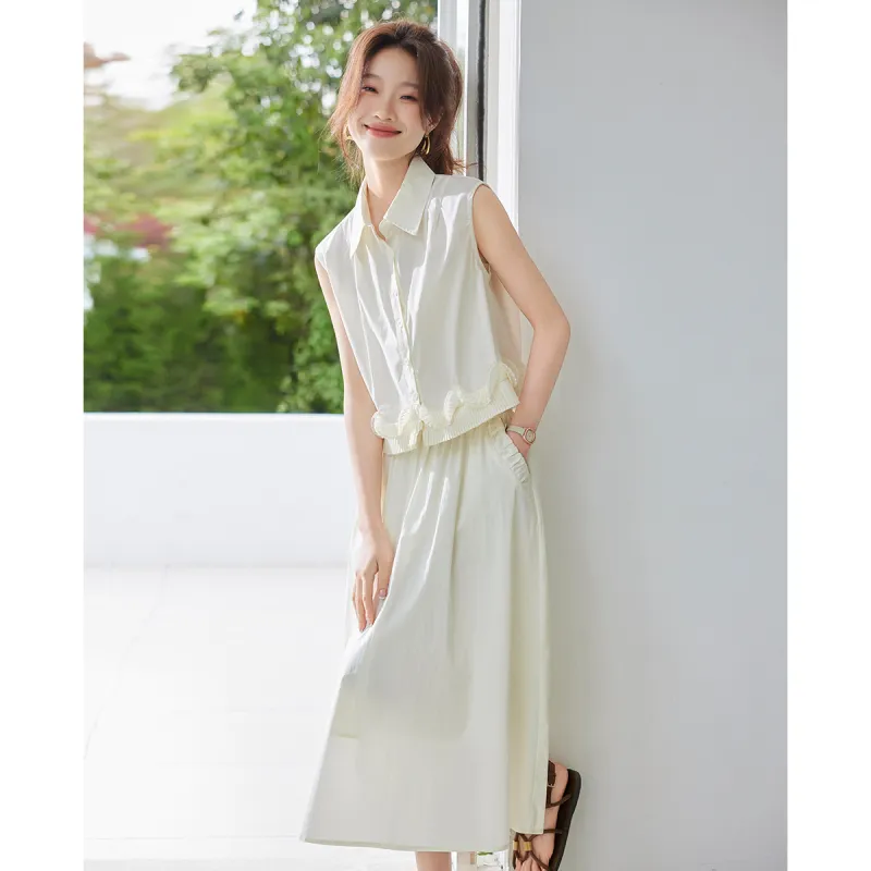 TERRE BLEUE Two Piece Skirt Sets Women's-8