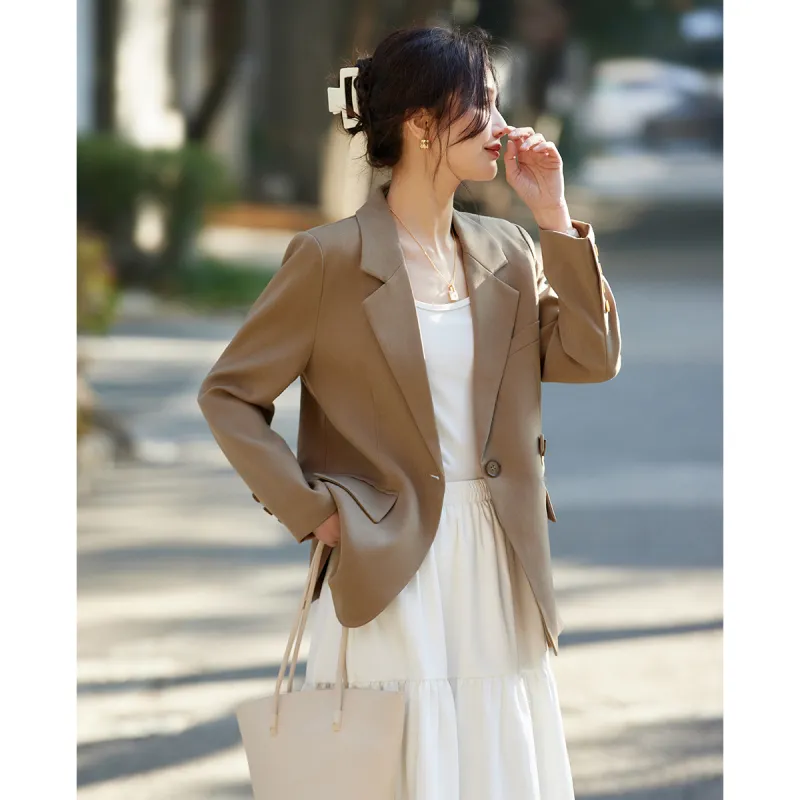 TERRE BLEUE Spring Fall Business Suit Loose Fit Women's-15