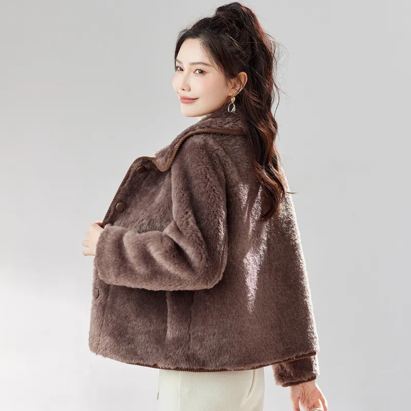 TERRE BLEUE Velvet feel Coat Women's-11