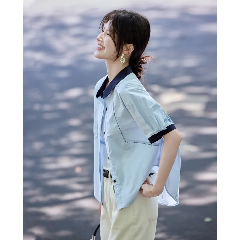 TERRE BLEUE Shirts Women's-7