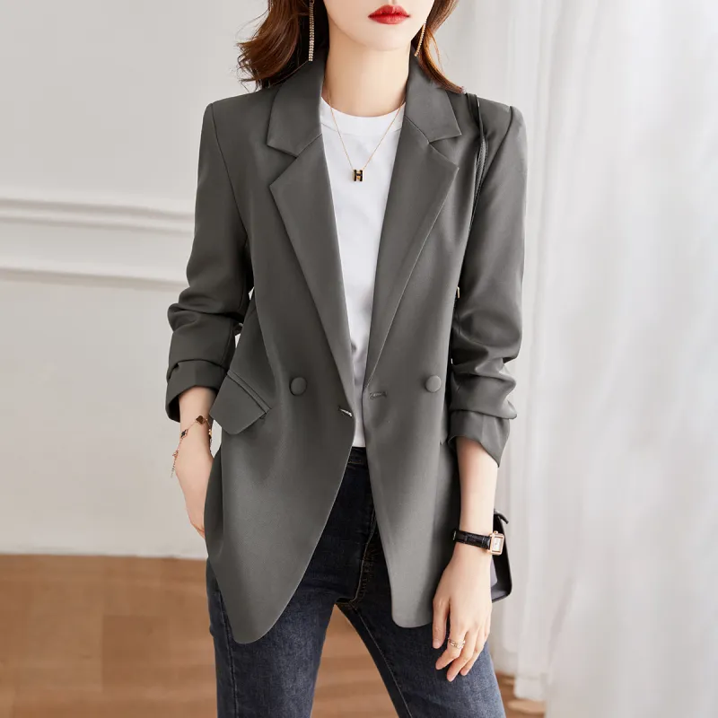 TERRE BLEUE Business Suit Women's Gray-4