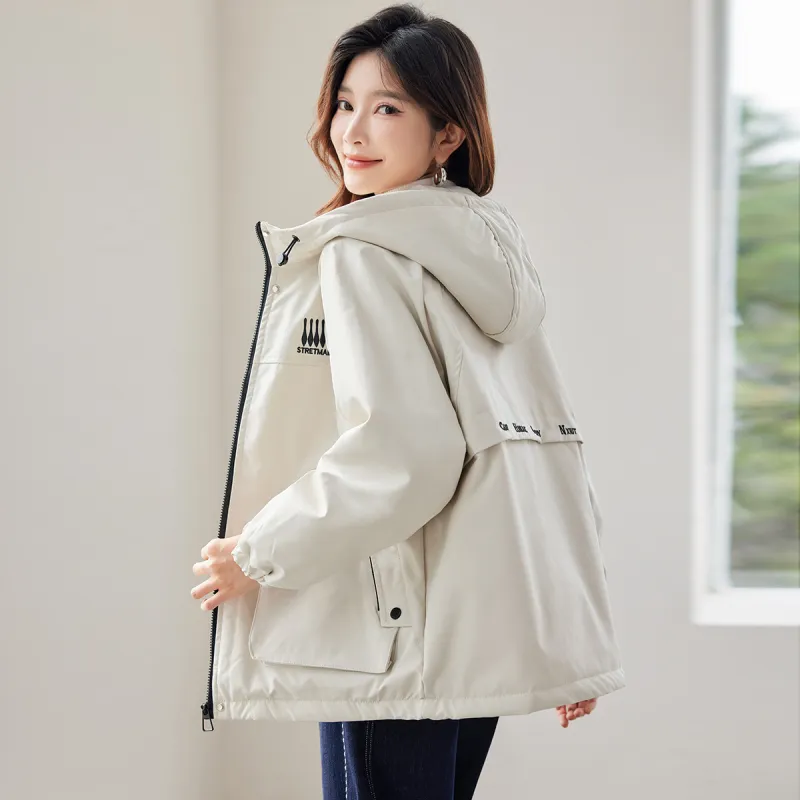 TERRE BLEUE Puffer Jacket Women's Apricot-2