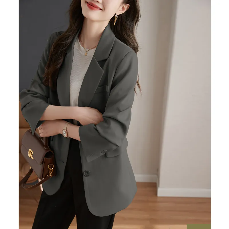 TERRE BLEUE Business Suit Women's Gray-2