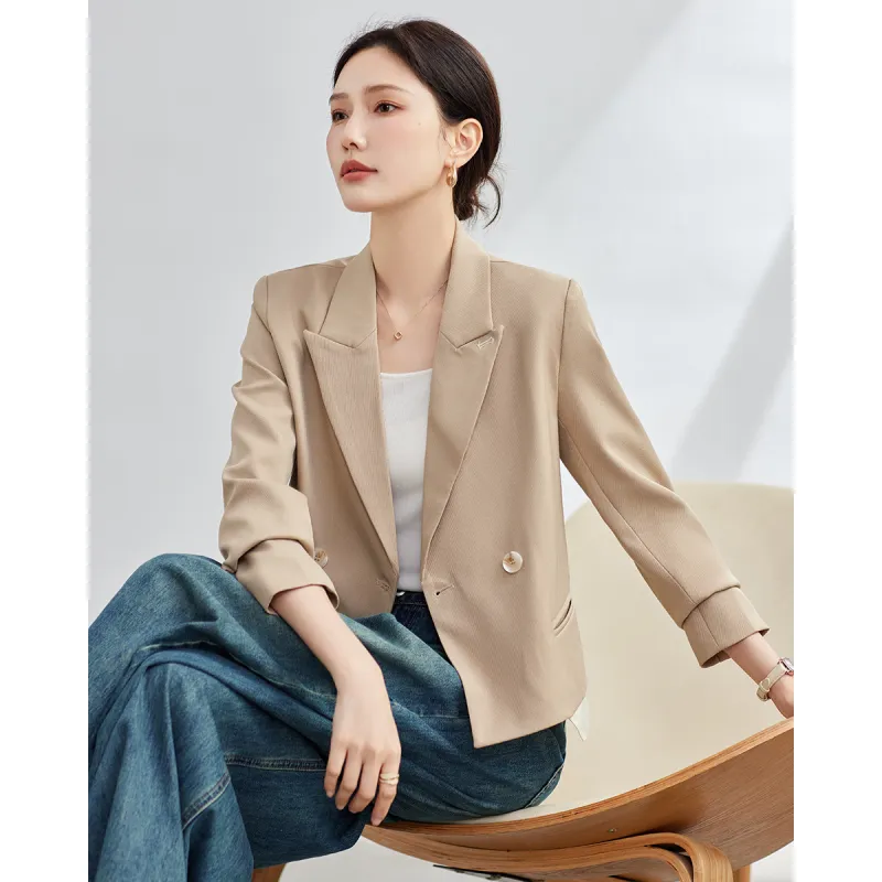 TERRE BLEUE Business Suit Women's Khaki-1