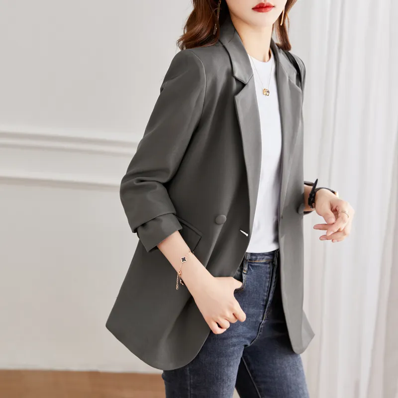 TERRE BLEUE Business Suit Women's Gray-2