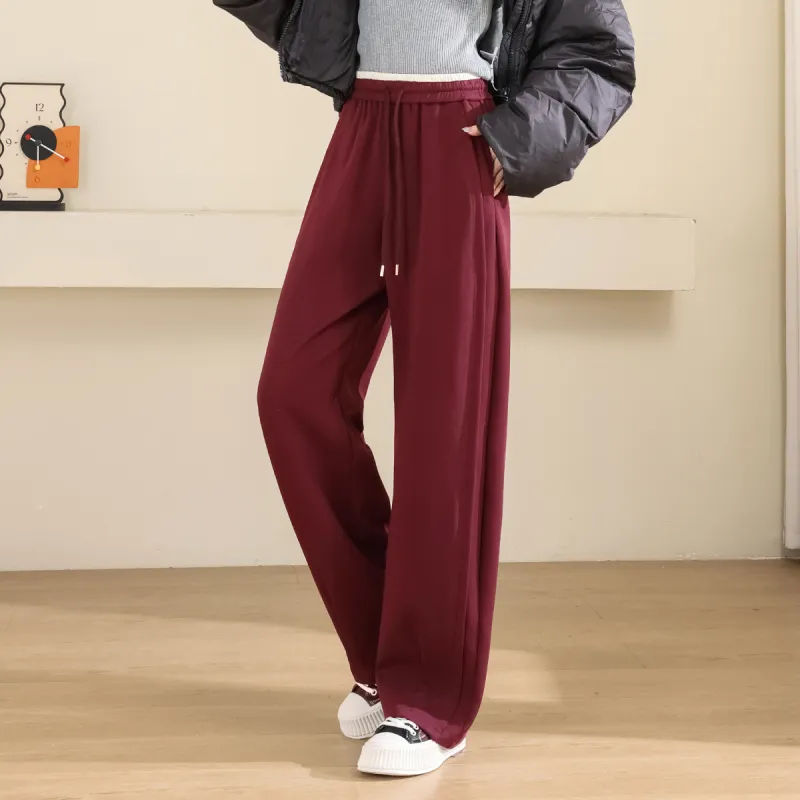 TERRE BLEUE Casual Pants Women's Burgundy-2