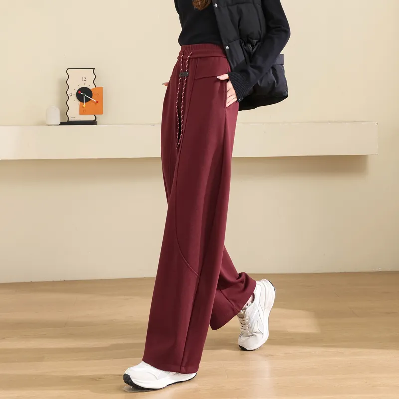 TERRE BLEUE Casual Pants Women's Burgundy-1