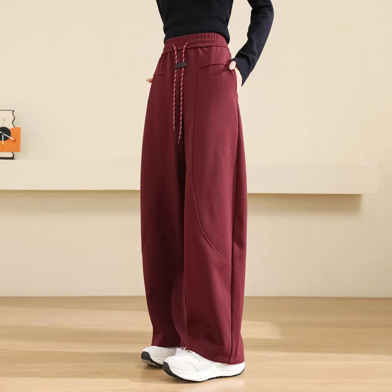 TERRE BLEUE Casual Pants Women's Burgundy-6
