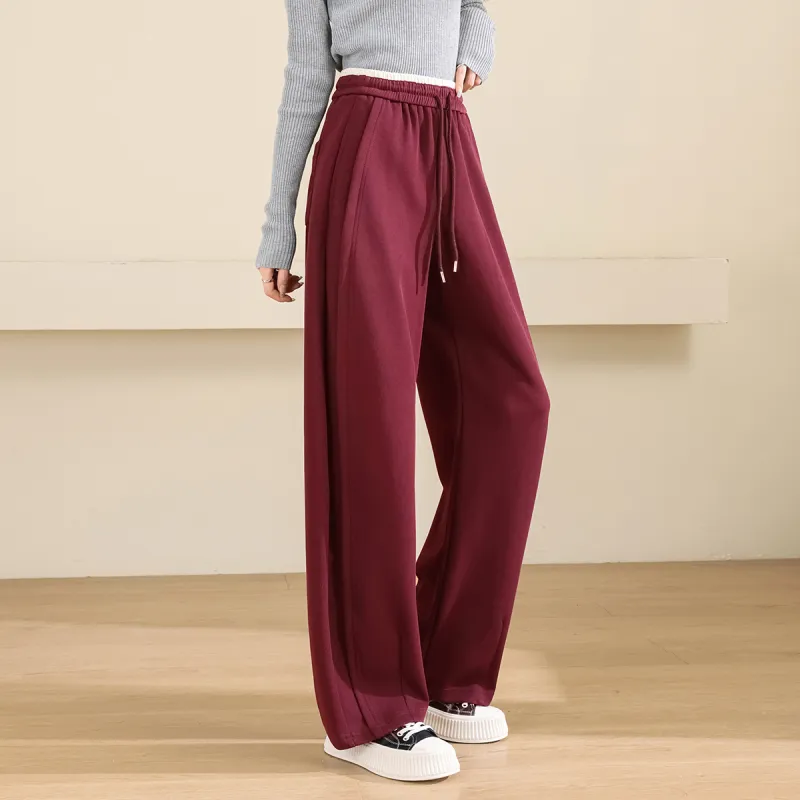 TERRE BLEUE Casual Pants Women's Burgundy-4