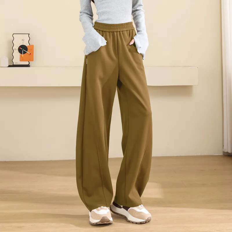 TERRE BLEUE Casual Pants Women's Mustard Green-6
