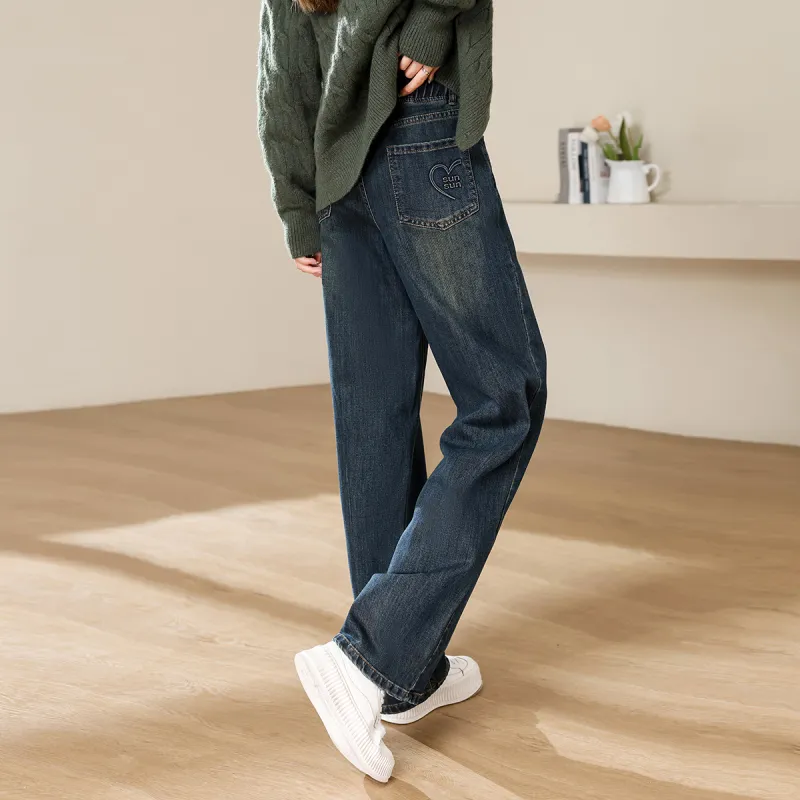 TERRE BLEUE Jeans Women's Dark Blue-1