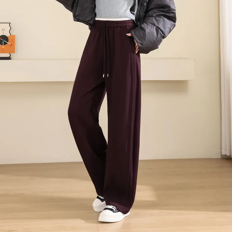 TERRE BLEUE Casual Pants Women's Dark Purple-6