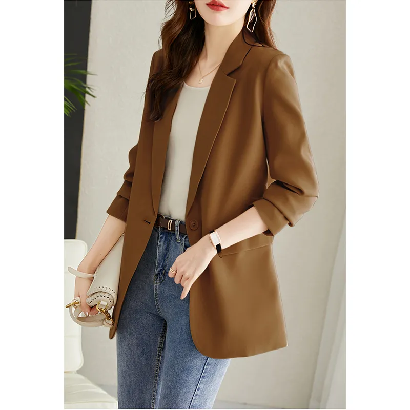 TERRE BLEUE Business Suit Women's Beige-19