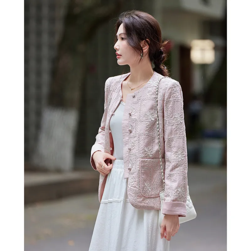 TERRE BLEUE Cropped Coat Women's-10
