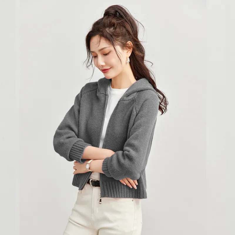TERRE BLEUE Sweater Women's Gray-4