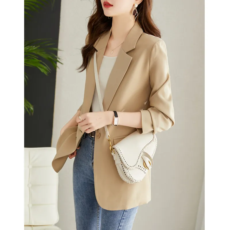 TERRE BLEUE Business Suit Women's Beige-15
