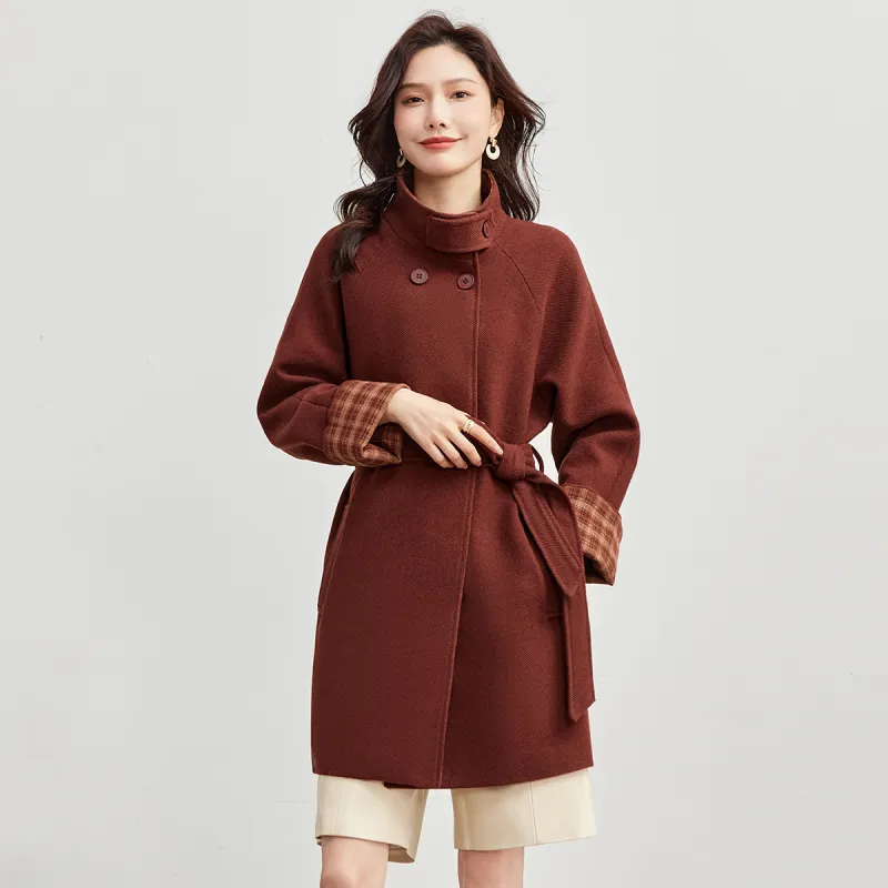 TERRE BLEUE Coats Women's Brick Red-4