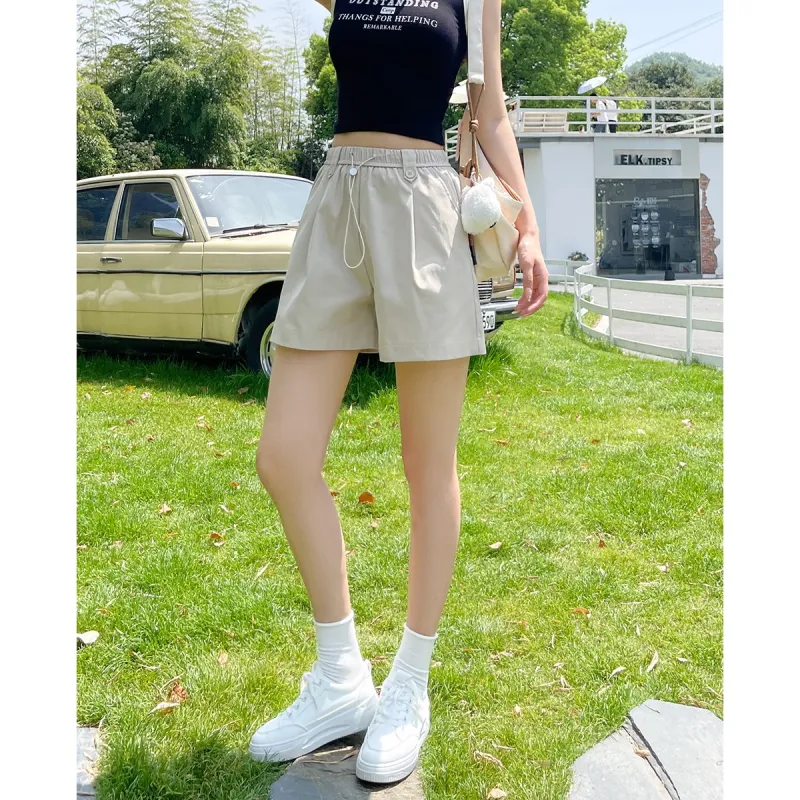 TERRE BLEUE Summer Casual Shorts Loose Fit Women's-13