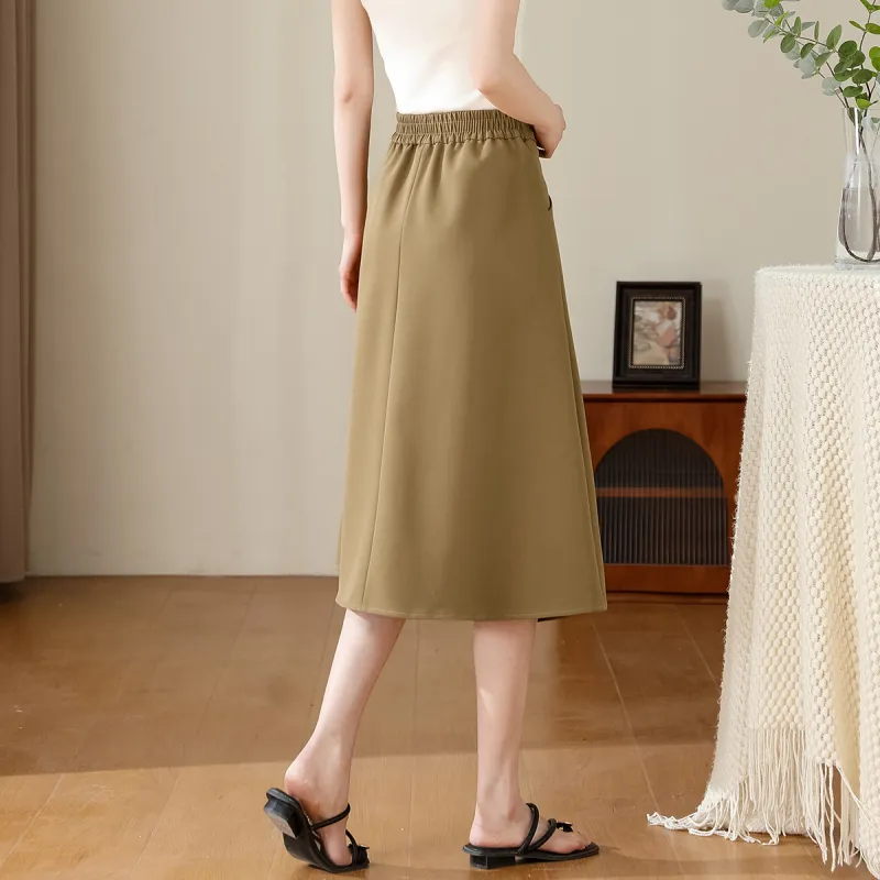 TERRE BLEUE Casual Long Skirt Women's-13