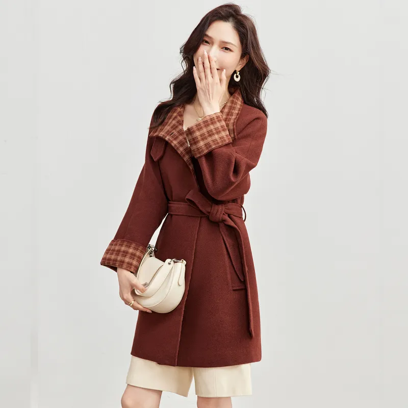 TERRE BLEUE Coats Women's Brick Red-3