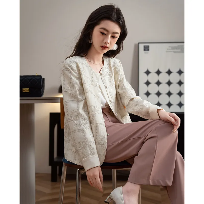 TERRE BLEUE Cropped Coat Women's-1