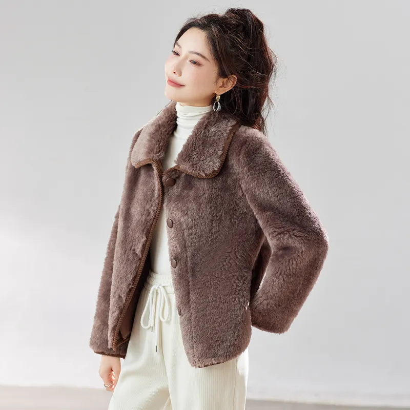 TERRE BLEUE Velvet feel Coat Women's-6
