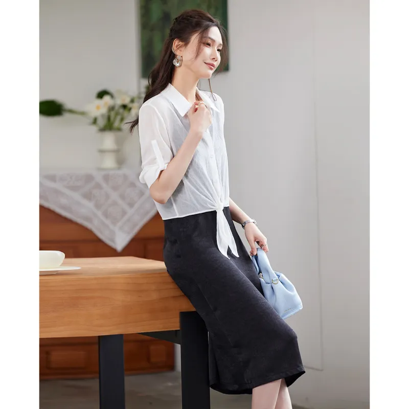 TERRE BLEUE Two Piece Skirt Sets Women's-1
