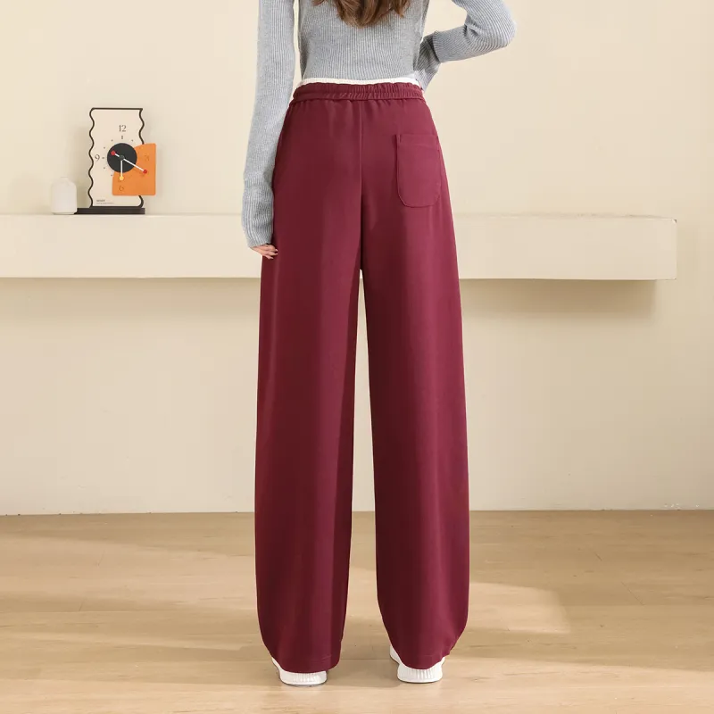 TERRE BLEUE Casual Pants Women's Burgundy-6