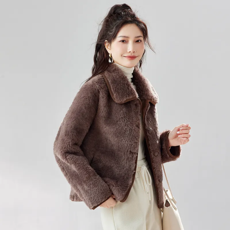 TERRE BLEUE Velvet feel Coat Women's-8