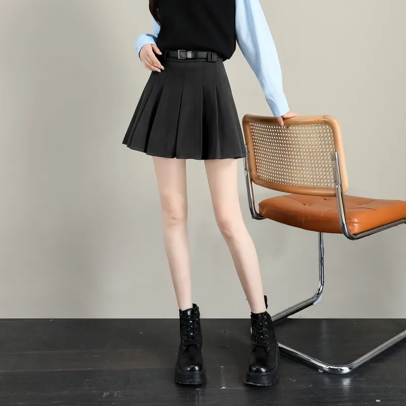 TERRE BLEUE Casual Short Skirts Women's Gray-1
